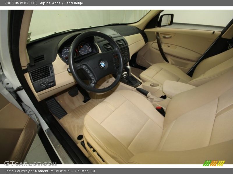 Alpine White / Sand Beige 2006 BMW X3 3.0i