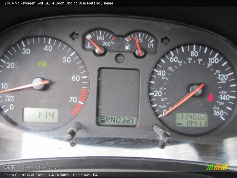  2004 Golf GLS 4 Door GLS 4 Door Gauges