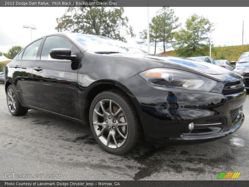 Pitch Black / Black/Light Diesel Gray 2013 Dodge Dart Rallye