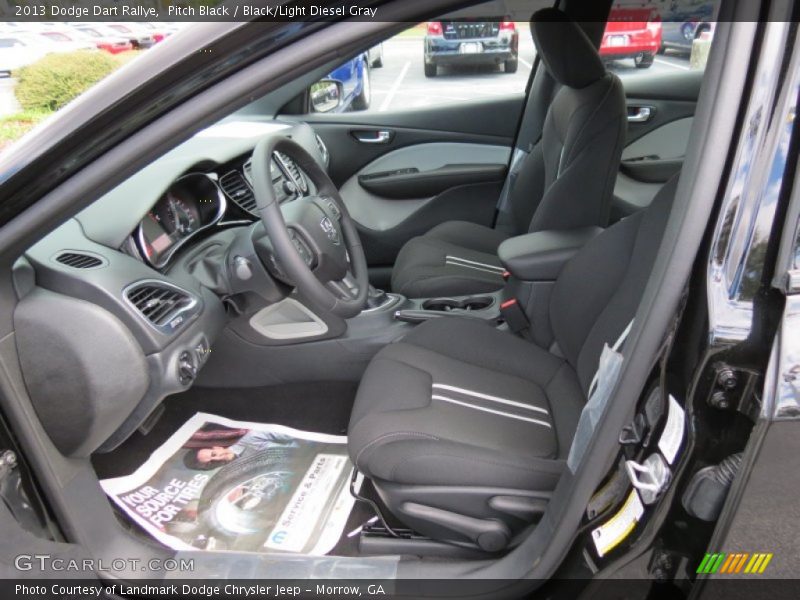 Pitch Black / Black/Light Diesel Gray 2013 Dodge Dart Rallye