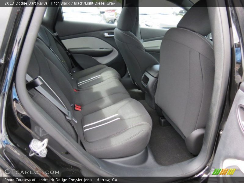 Pitch Black / Black/Light Diesel Gray 2013 Dodge Dart Rallye