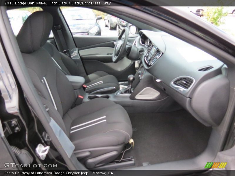 Pitch Black / Black/Light Diesel Gray 2013 Dodge Dart Rallye