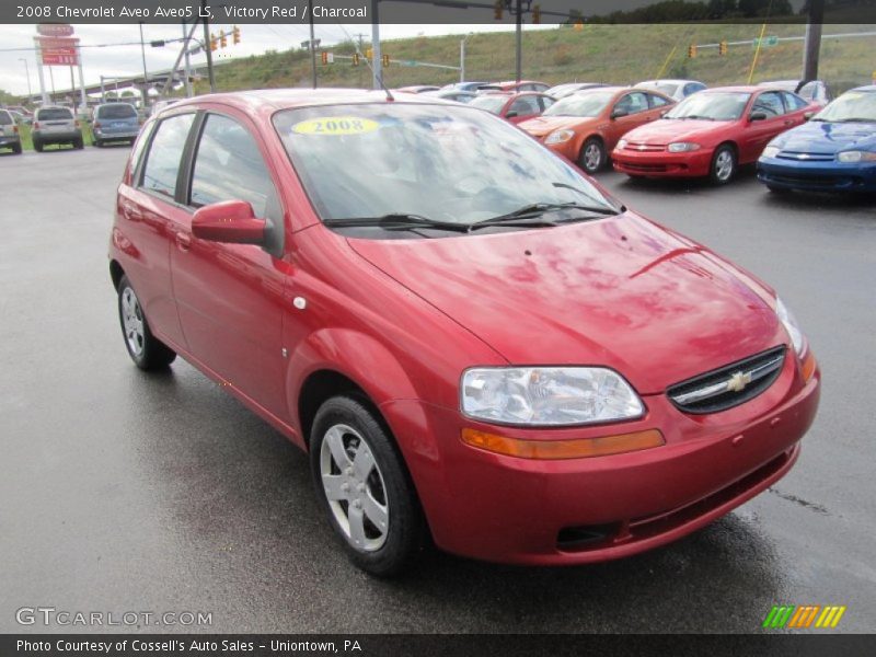 Victory Red / Charcoal 2008 Chevrolet Aveo Aveo5 LS