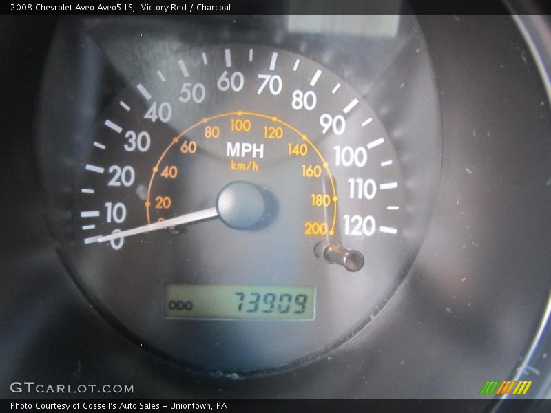 Victory Red / Charcoal 2008 Chevrolet Aveo Aveo5 LS