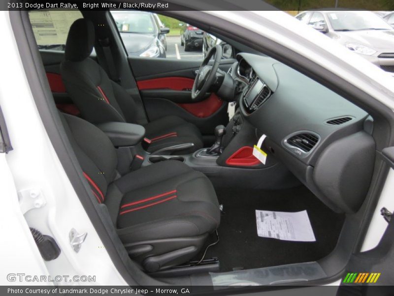  2013 Dart Rallye Black/Ruby Red Interior