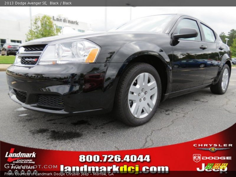 Black / Black 2013 Dodge Avenger SE