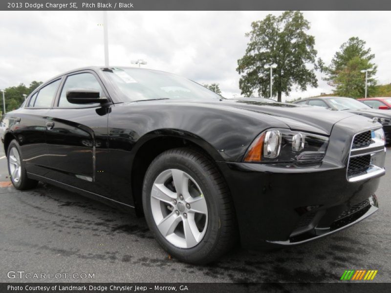 Pitch Black / Black 2013 Dodge Charger SE