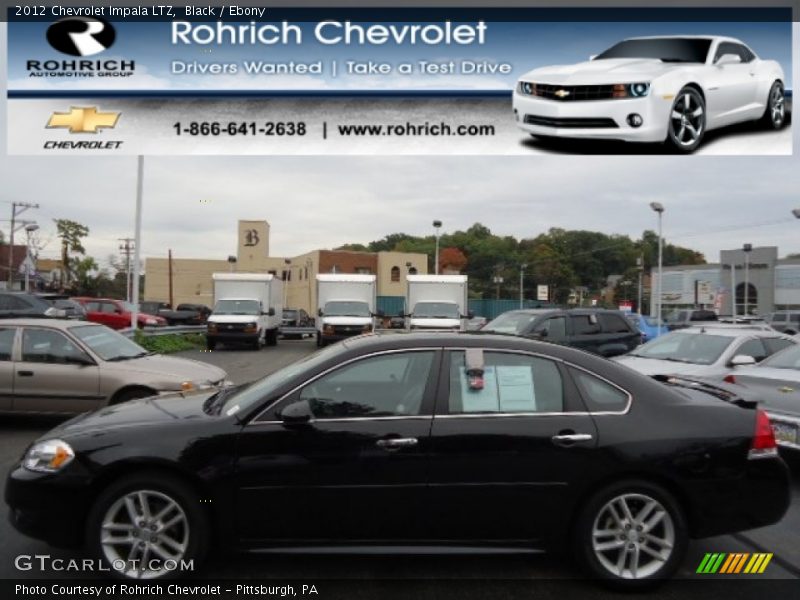 Black / Ebony 2012 Chevrolet Impala LTZ