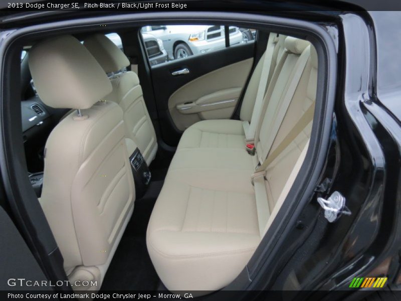 Pitch Black / Black/Light Frost Beige 2013 Dodge Charger SE