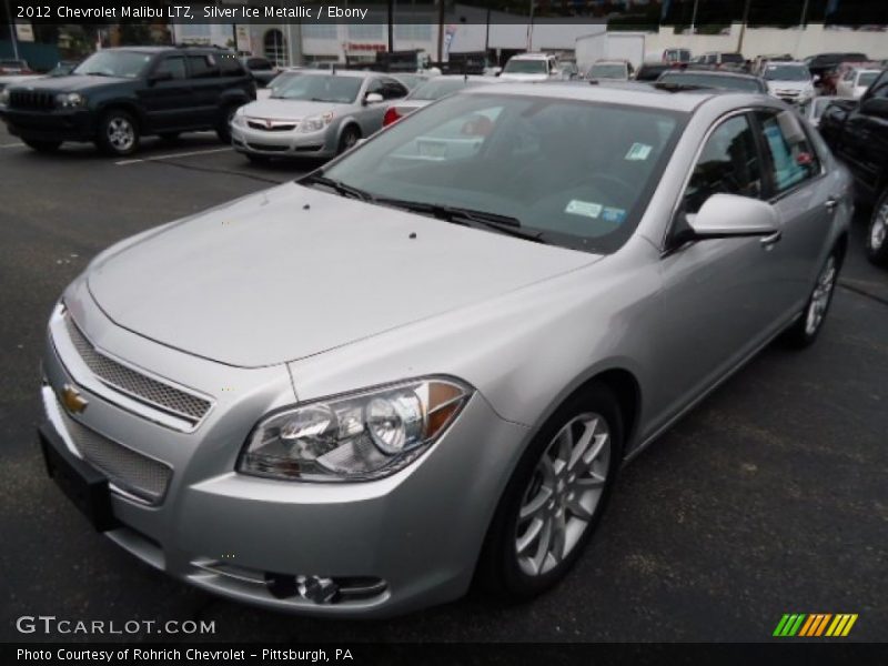 Silver Ice Metallic / Ebony 2012 Chevrolet Malibu LTZ