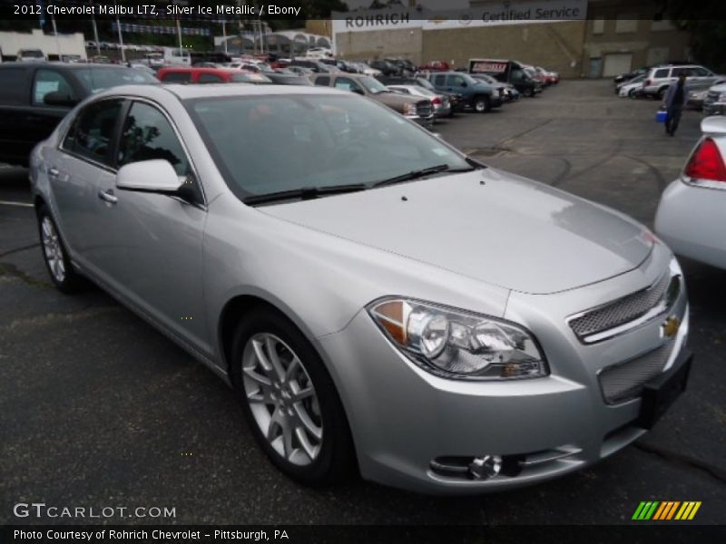 Silver Ice Metallic / Ebony 2012 Chevrolet Malibu LTZ
