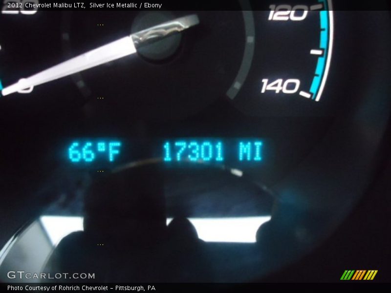Silver Ice Metallic / Ebony 2012 Chevrolet Malibu LTZ