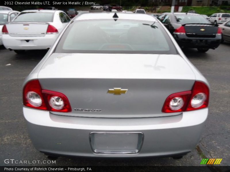 Silver Ice Metallic / Ebony 2012 Chevrolet Malibu LTZ