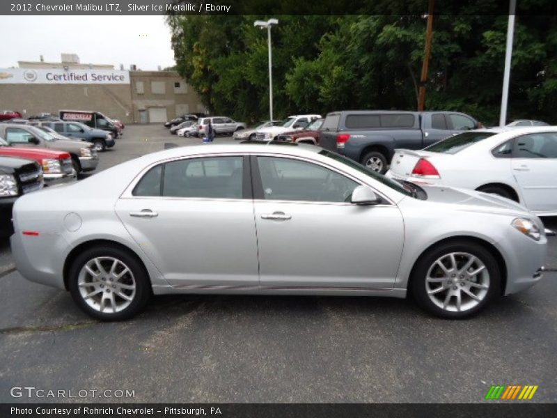 Silver Ice Metallic / Ebony 2012 Chevrolet Malibu LTZ