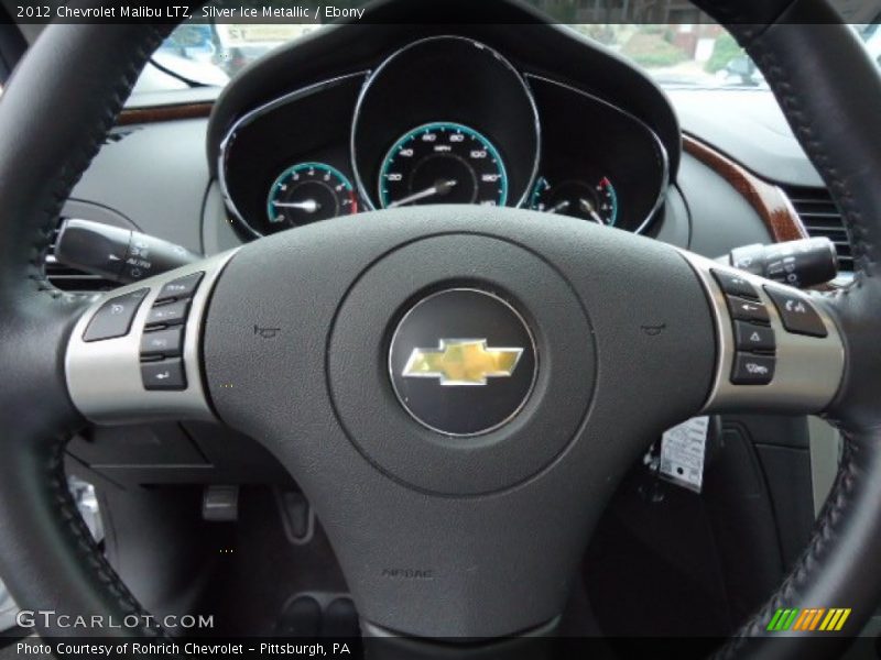 Silver Ice Metallic / Ebony 2012 Chevrolet Malibu LTZ
