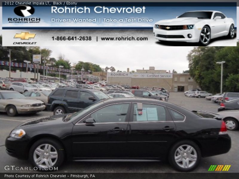 Black / Ebony 2012 Chevrolet Impala LT