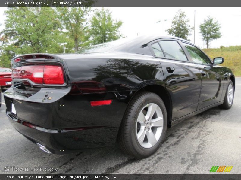 Pitch Black / Black 2013 Dodge Charger SE