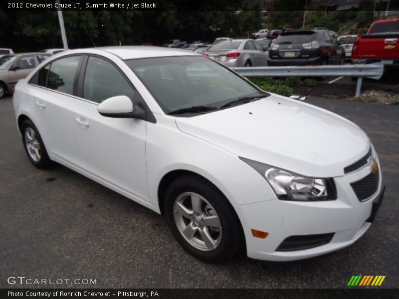 Summit White / Jet Black 2012 Chevrolet Cruze LT