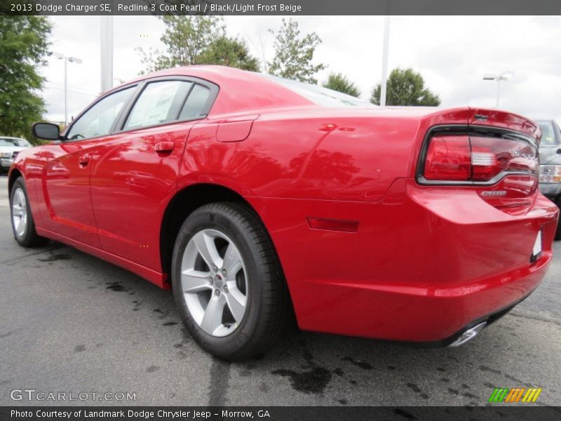 Redline 3 Coat Pearl / Black/Light Frost Beige 2013 Dodge Charger SE