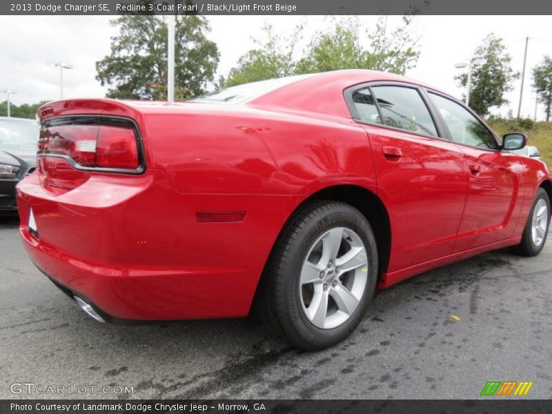 Redline 3 Coat Pearl / Black/Light Frost Beige 2013 Dodge Charger SE