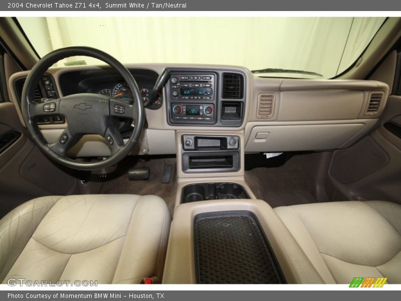 Summit White / Tan/Neutral 2004 Chevrolet Tahoe Z71 4x4