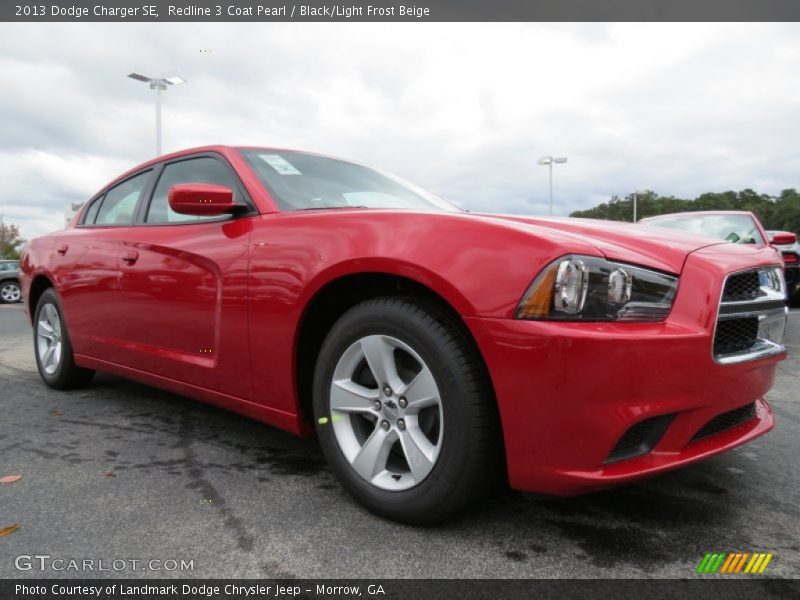 Redline 3 Coat Pearl / Black/Light Frost Beige 2013 Dodge Charger SE