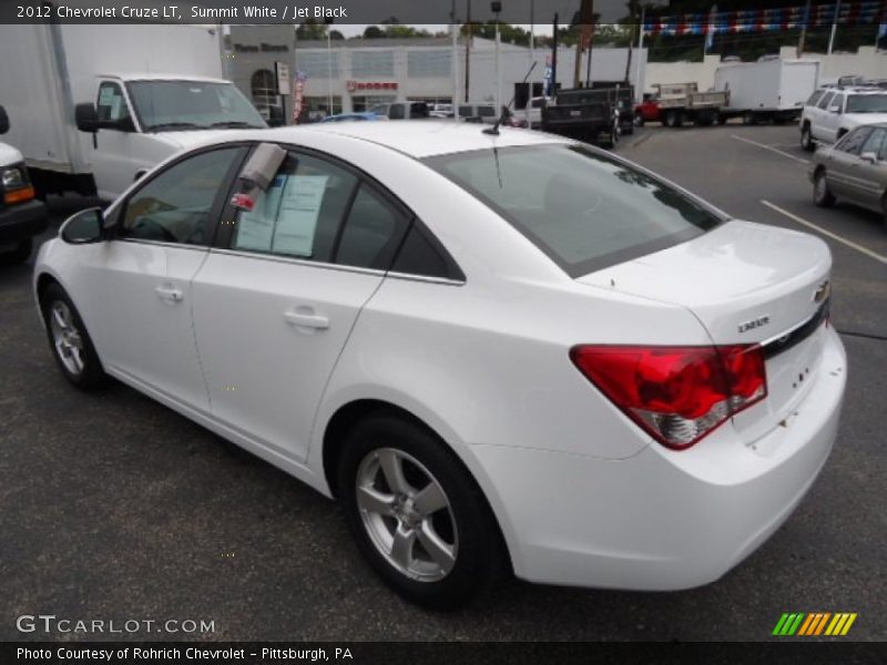 Summit White / Jet Black 2012 Chevrolet Cruze LT