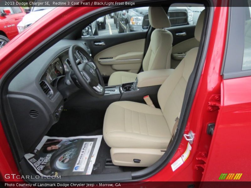 Redline 3 Coat Pearl / Black/Light Frost Beige 2013 Dodge Charger SE