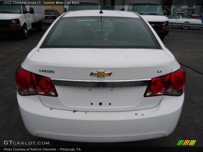 Summit White / Jet Black 2012 Chevrolet Cruze LT