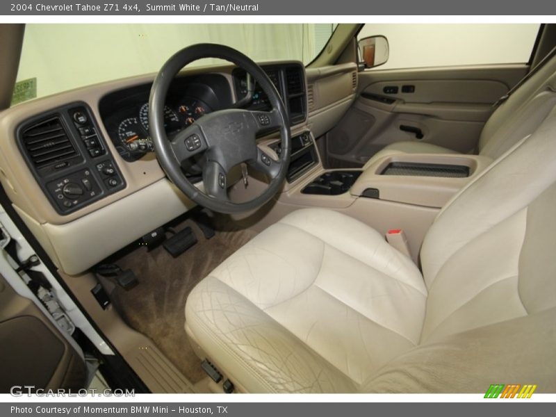 Summit White / Tan/Neutral 2004 Chevrolet Tahoe Z71 4x4