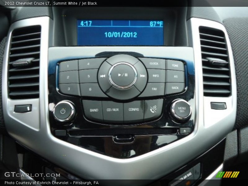 Summit White / Jet Black 2012 Chevrolet Cruze LT