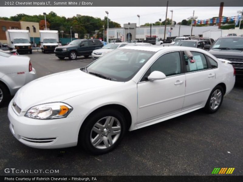 Summit White / Ebony 2012 Chevrolet Impala LT