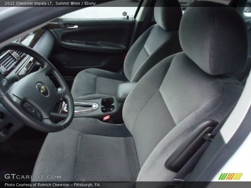 Summit White / Ebony 2012 Chevrolet Impala LT