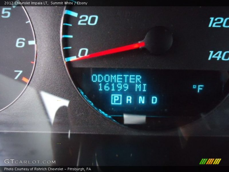 Summit White / Ebony 2012 Chevrolet Impala LT