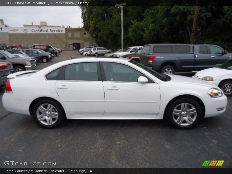 Summit White / Ebony 2012 Chevrolet Impala LT