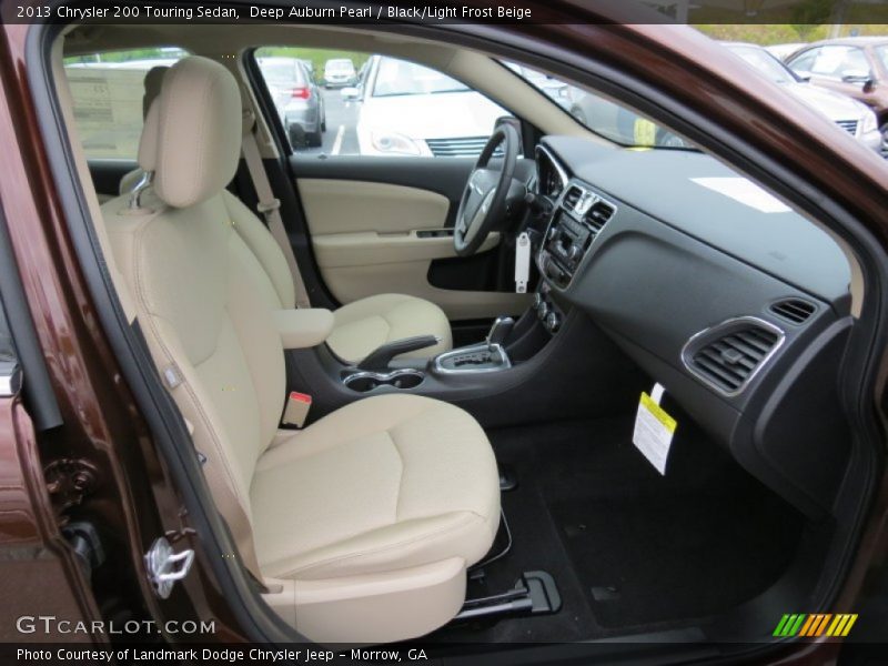 Deep Auburn Pearl / Black/Light Frost Beige 2013 Chrysler 200 Touring Sedan