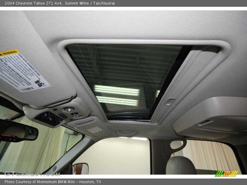 Summit White / Tan/Neutral 2004 Chevrolet Tahoe Z71 4x4