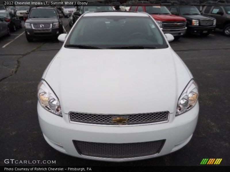 Summit White / Ebony 2012 Chevrolet Impala LT