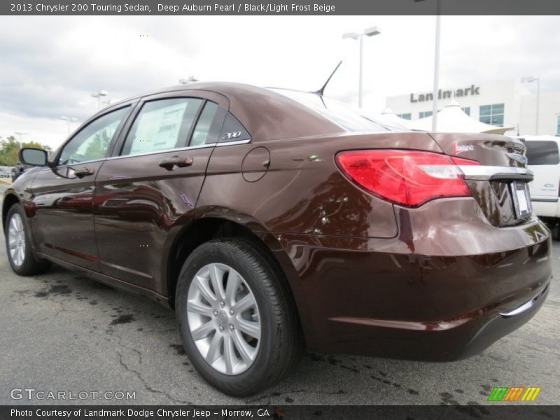 Deep Auburn Pearl / Black/Light Frost Beige 2013 Chrysler 200 Touring Sedan