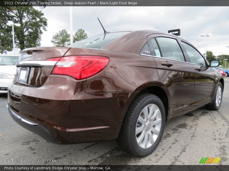 Deep Auburn Pearl / Black/Light Frost Beige 2013 Chrysler 200 Touring Sedan