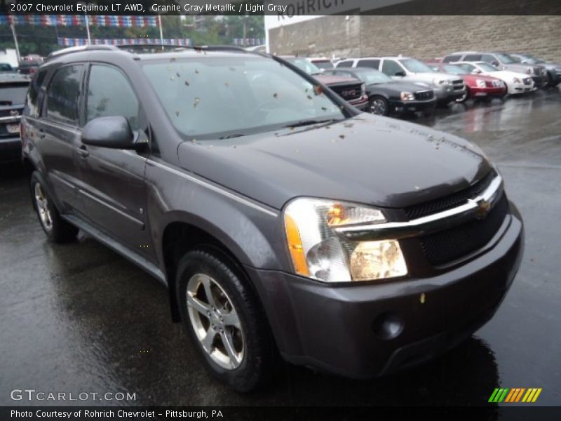 Granite Gray Metallic / Light Gray 2007 Chevrolet Equinox LT AWD