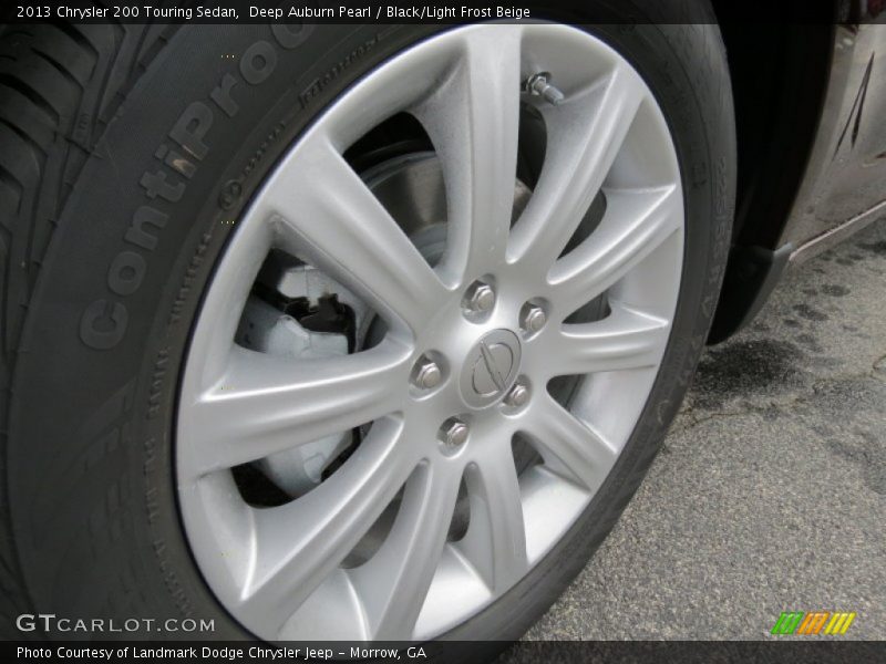 Deep Auburn Pearl / Black/Light Frost Beige 2013 Chrysler 200 Touring Sedan