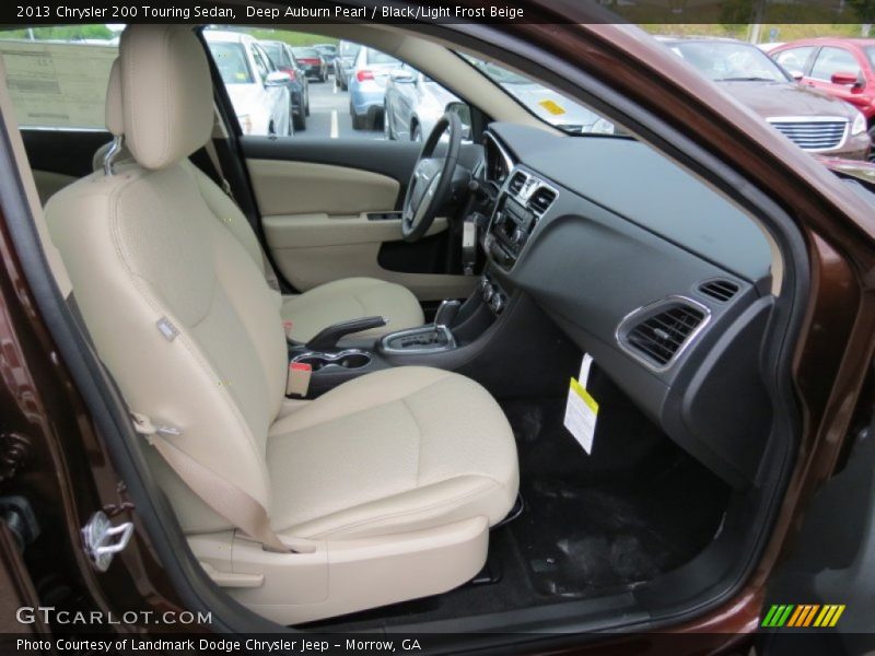 Deep Auburn Pearl / Black/Light Frost Beige 2013 Chrysler 200 Touring Sedan