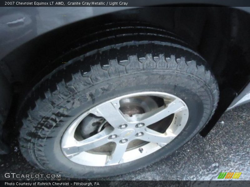 Granite Gray Metallic / Light Gray 2007 Chevrolet Equinox LT AWD