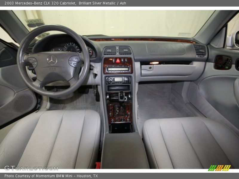 Brilliant Silver Metallic / Ash 2003 Mercedes-Benz CLK 320 Cabriolet