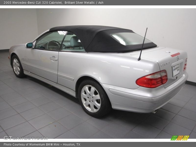 Brilliant Silver Metallic / Ash 2003 Mercedes-Benz CLK 320 Cabriolet