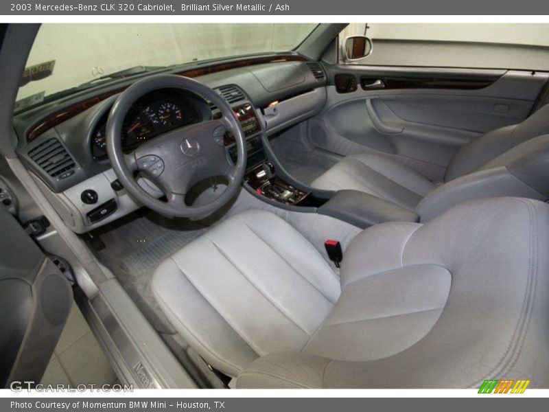 Brilliant Silver Metallic / Ash 2003 Mercedes-Benz CLK 320 Cabriolet