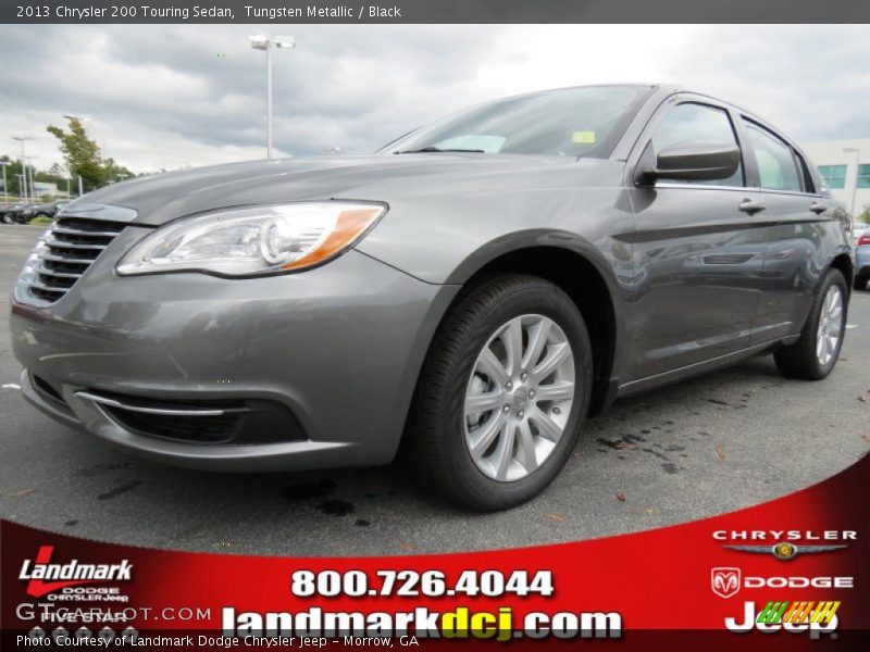 Tungsten Metallic / Black 2013 Chrysler 200 Touring Sedan