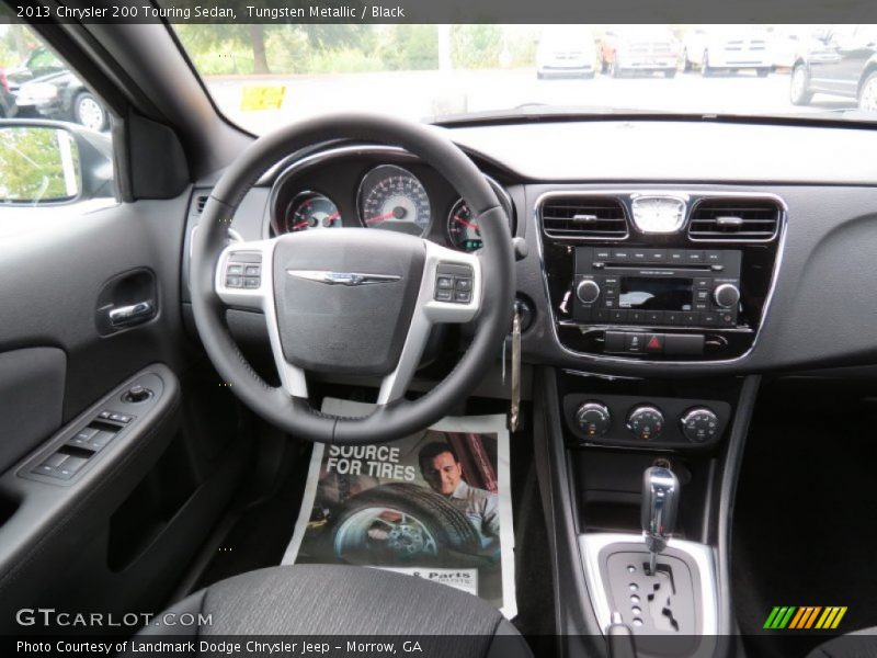 Tungsten Metallic / Black 2013 Chrysler 200 Touring Sedan