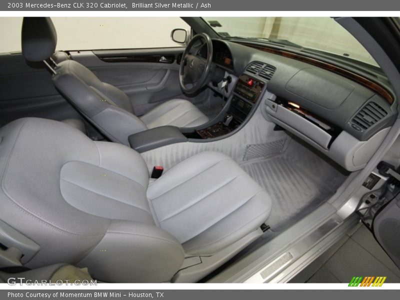 Brilliant Silver Metallic / Ash 2003 Mercedes-Benz CLK 320 Cabriolet